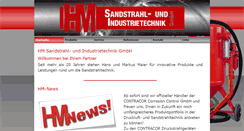 Desktop Screenshot of hm-sandstrahltechnik.de